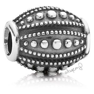 EUC Pandora 790596 Sterling Silver Nostalgic Romance Bead - RARE